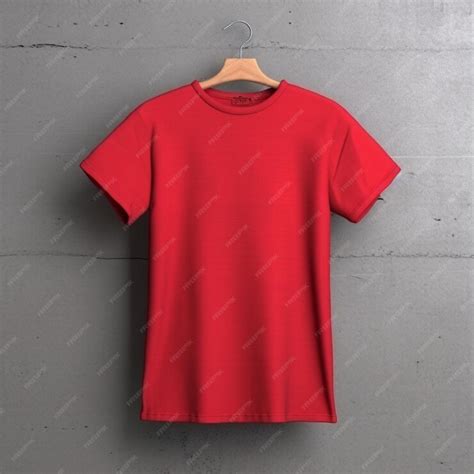 Premium AI Image | Red Tshirt Mockup Shirt mockup set red tee shirt ...