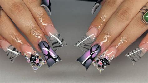 Cheetah Duck Feet Nails