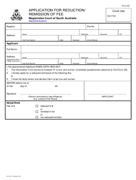 Fillable Online Form 24 Application For Reduction Remission Of