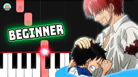 One Piece Ost Mother Sea Beginner Piano Tutorial And Sheet Music Youtube