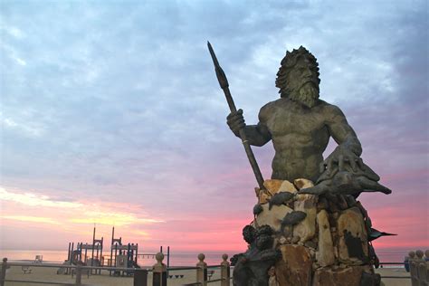 King Neptune Statue Located At Virginia Beach Virginia Corey