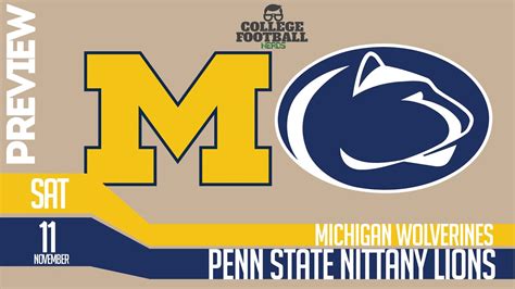 Penn State Vs Michigan Preview And Model Prediction College Football