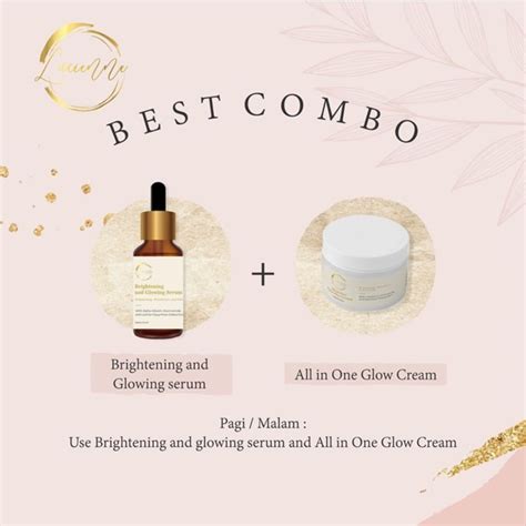 Jual Paket Combo Serum New Brithening Glowing Lucienne Cream All In