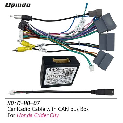 Car Radio Cable Can Bus Box Adapter For Honda Crider City 2016 Wiring Harness Media Player Power