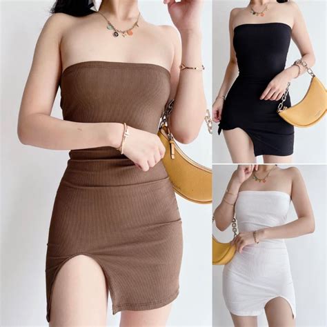 Lei Tube Bodycon Mini Dress Lazada PH