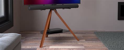 Avf Hoxton Tv Floor Stand With Soundbar Mount Included Free