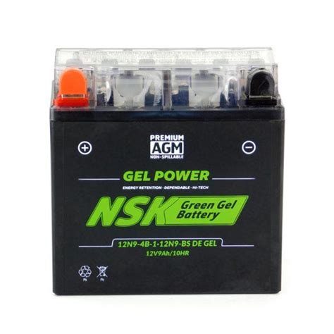 Batería Nsk De Gel Para Moto 12n9 4b1 Moto Mayoreo Gdl