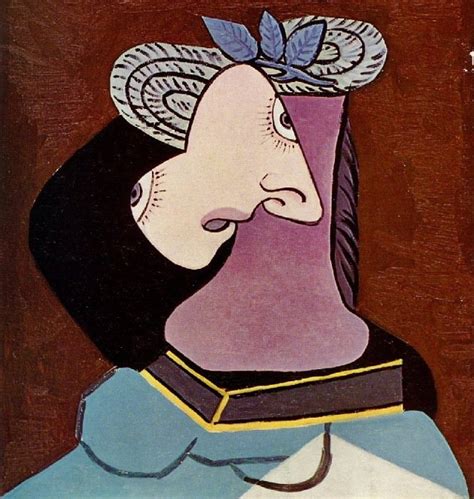 Le Chapeau De Paille Au Feuillage Bleu Pablo Picasso