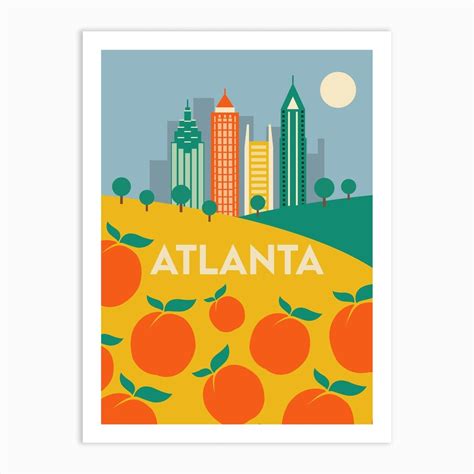 Atlanta Art Print By Cheryl Windsor Fy