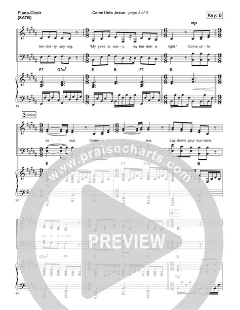 Come Unto Jesus Choral Anthem SATB Sheet Music PDF Keith Kristyn