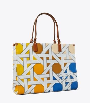 Ella Color Block Canvas Tote Women S Designer Tote Bags Tory Burch