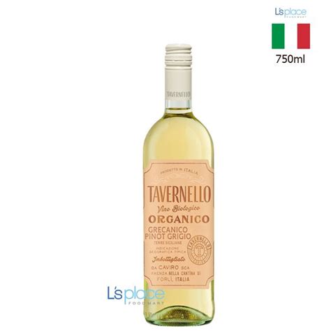 Tavernello Organico Vang Tr Ng Grecanico Pinot Grigio H U C L S