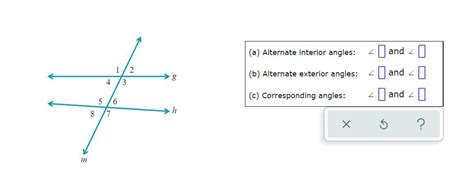 Give A Pair Of Alternate Interior Angles A Pair Of Alternate Exterior