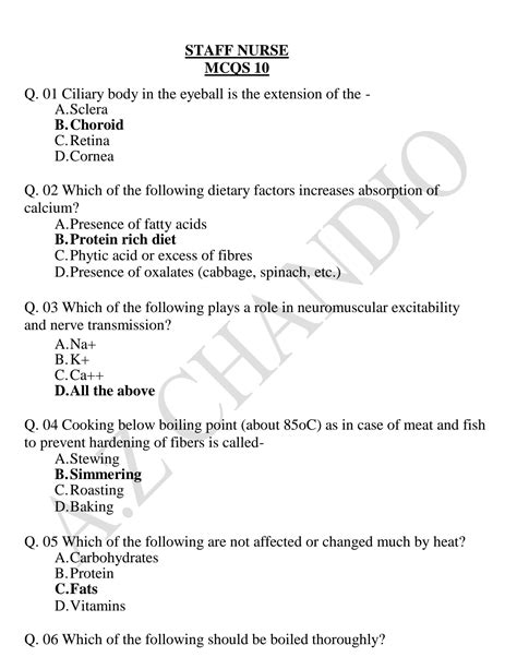 Solution Nursing Mcqs Studypool