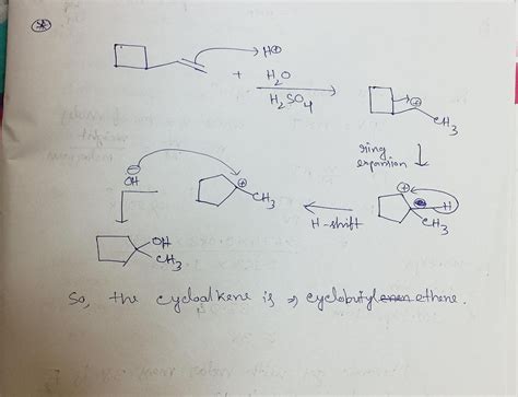 [Solved] Please help. Draw the cycloalkene that would react with the reagent... | Course Hero