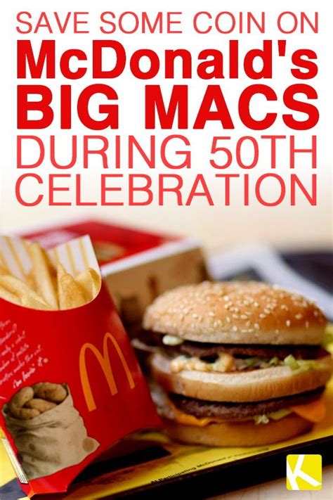 Save Some Coin On Mcdonalds Big Macs During 50th Celebration Big Mac