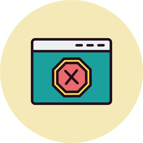 Ad Blocker Vector Icon 19785470 Vector Art At Vecteezy