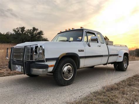 1993 Dodge Ram D 350 Le Club Cab First Gen Cummins Long Bed For Sale