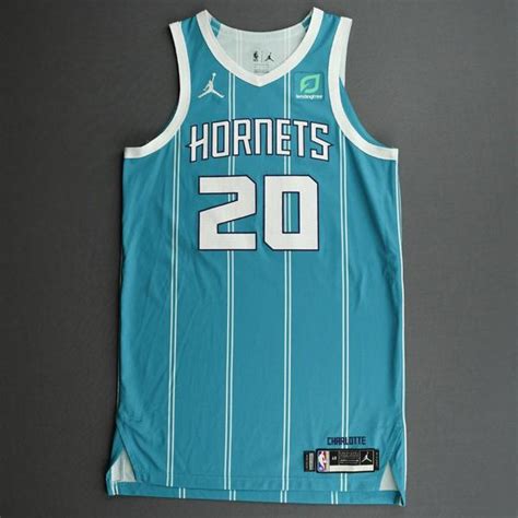 Gordon Hayward Charlotte Hornets Game Worn Icon Edition Jersey