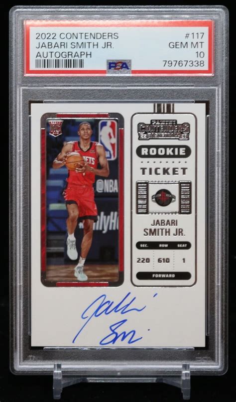 Panini Contenders Jabari Smith Jr Rookie Ticket Auto Rc