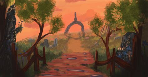 ArtStation - landscape speedpaint practice