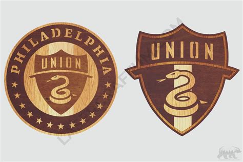 Philadelphia Union Logo Layered Design for cutting - LaserCraftum