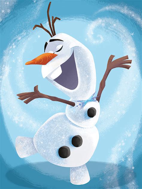 Stampa Su Tela Frozen Il Regno Di Ghiaccio Olaf Dance Decorazioni