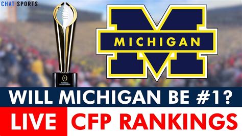 Michigan Football LIVE: College Football Playoff Top 25 - Michigan ...