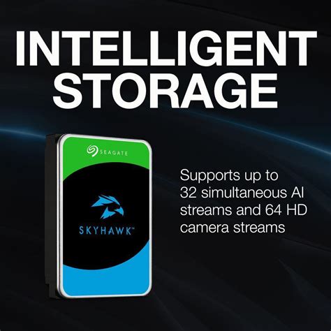 Seagate SkyHawk AI 8TB 7200 RPM 3.5" SATA Surveill ST8000VE001 ...