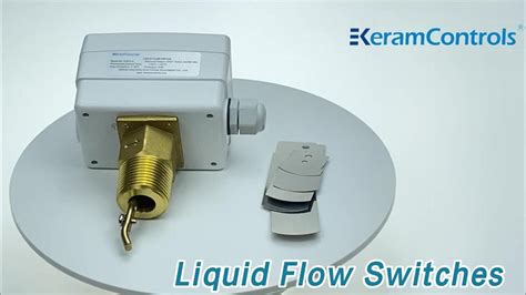 Brass Water Liquid Flow Sensors Switch Spdt Output High Precision Ip