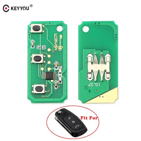 Keyyou 433mhz 3 botões de circuito chave remoto placa eletrônica para