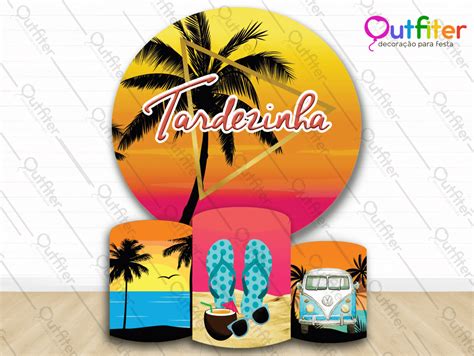 KIT PAINEL 120 DIAM 3 CAPAS DE CILINDROS TARDEZINHA 02 Outfiter Festas