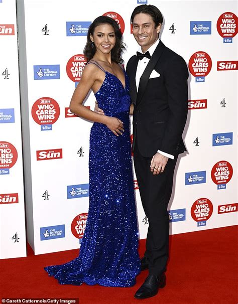 Joey Essex Cosies Up To Dancing On Ice Partner Vanessa Bauer At The Who Cares Wins Awards 2022