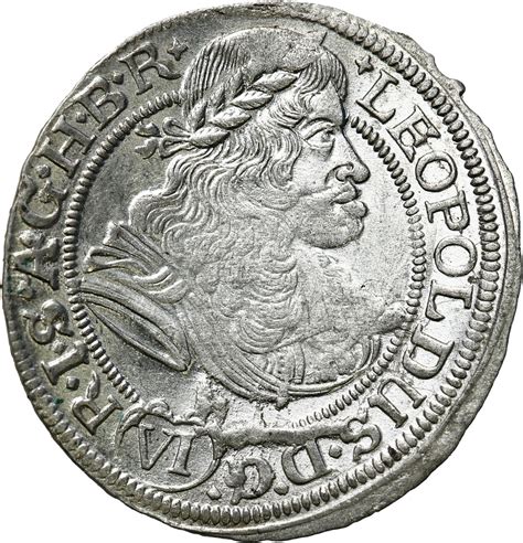 Śląsk Śląsk Leopold I 1658 1705 6 krajcarów 1673 SHS Wrocław