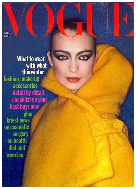 Vogue November 1976 Photo David Bailey Model Vibeke Knudsen Vintage