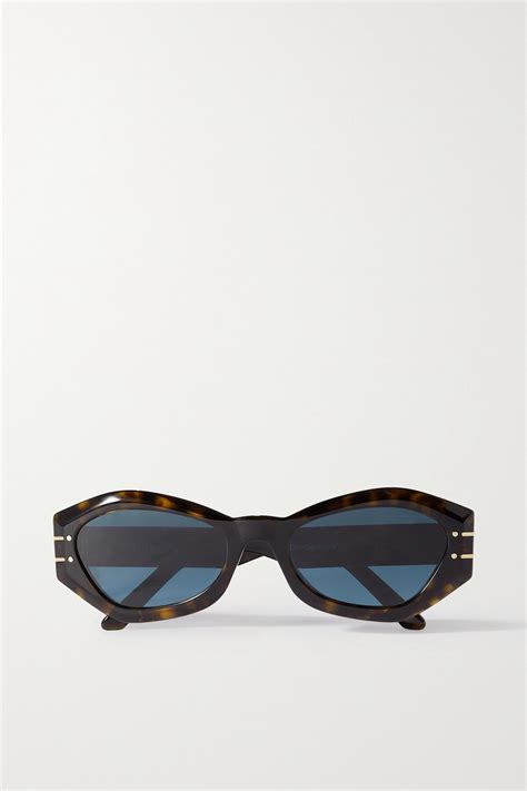 Dior Diorsignature B1u Cat Eye Acetate Sunglasses Tortoiseshell Editorialist