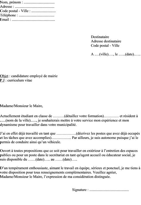 Lettre De Motivation Agent D Entretien Job D T Laboite Cv Fr