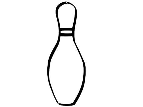 how to draw a bowling pin