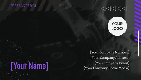 Free Modern Dj Business Card Template Edit Online And Download