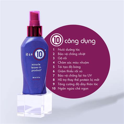 Xịt Dưỡng Tóc Its A Mềm Mượt Và Bảo Vệ Tóc 10 Miracle Leave In 120ml