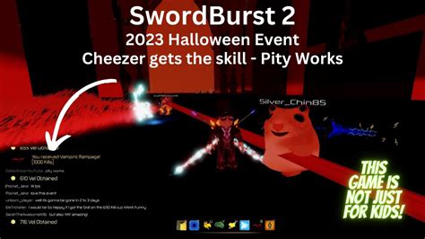 Swordburst 2 2023 Halloween Event Cheezer Gets The Skill Pity Works