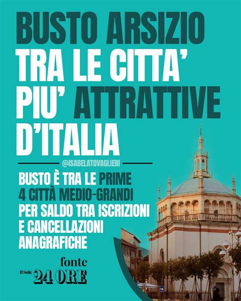 Busto Arsizio si conferma una delle città più attrattive dItalia