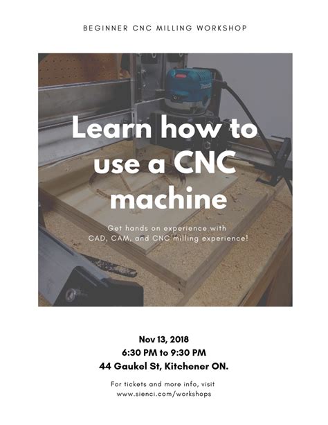 Beginner Cnc Milling Poster Nov Sienci Labs