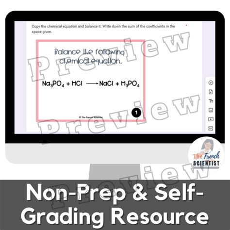 Chemistry Balancing Chemical Equation Escape Room Activity Digital Version Made By Teachers