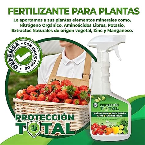 Fertibono Protección Total Jabón Potásico Aceite De Neem Fungicida Y Abono Natural 700cc