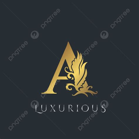 Golden Luxury Logo Vector Art Png Golden Luxurious Initial Letter A