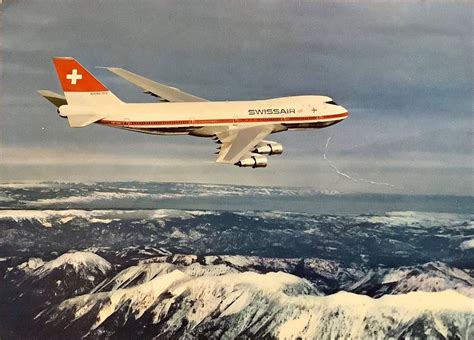 Alte Foto Ak Boeing B Jumbo Jet Swissair Flugzeug Kaufen Auf