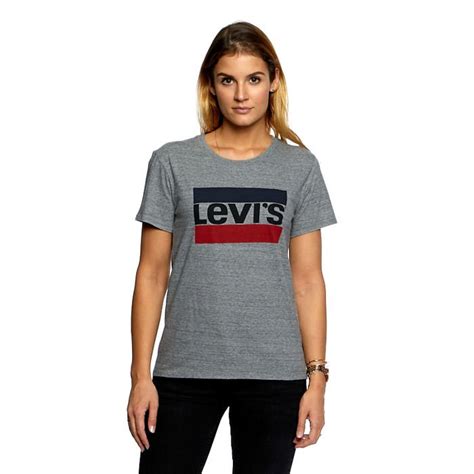 Koszulka Damska Levi S The Perfect Tee Grey Heather Bludshop