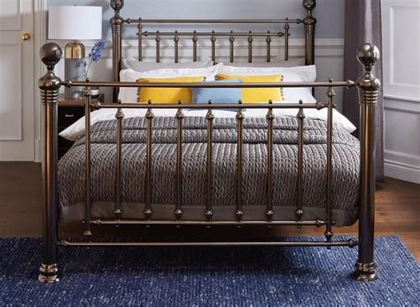 Hugo Nickel Metal Bed Frame Dreams Metal Bed Frame Bed Frame Metal Beds