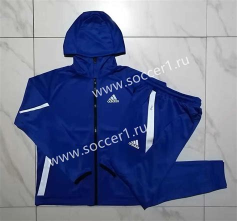 2023 2024 Royal Blue Thailand Soccer Jacket Uniform 815 Adidas Hooded